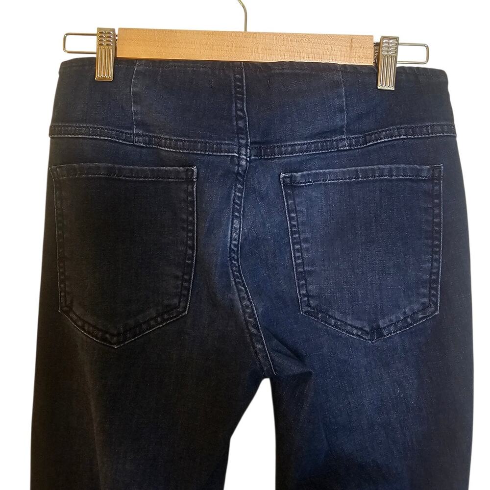 Free People Penny Elastic Waist Size 27 Pull On Bell Bottom Flare Jeans - Picture 5 of 7